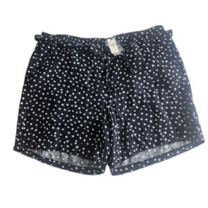 Women's Black and White Polka Dot Shorts